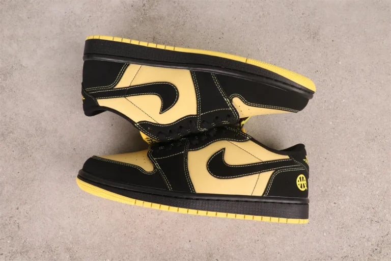Air Jordan low Quai 54 black yellow